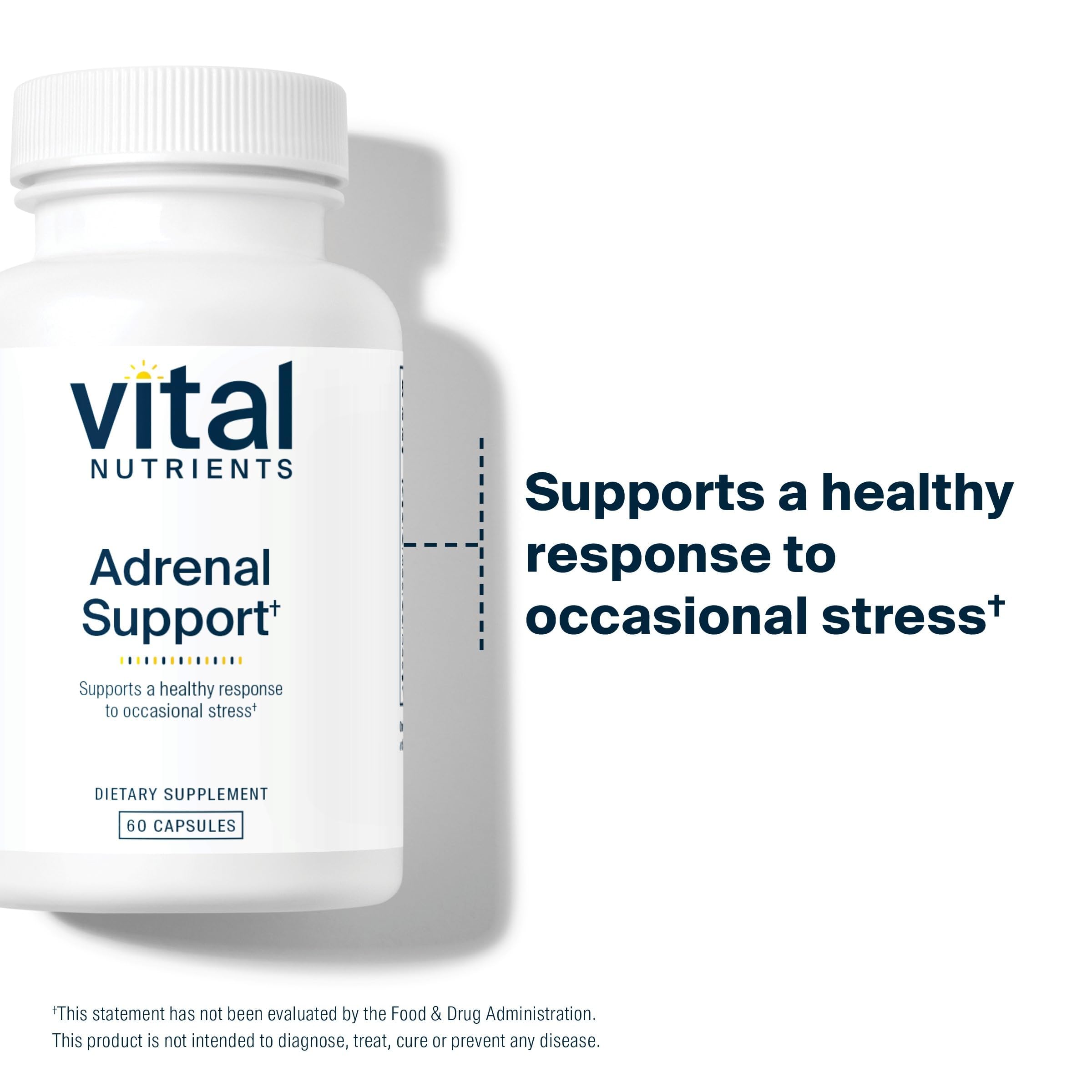 Vital Nutrients Soporte Adrenal – cápsulas listas para uso diario y energía sostenida
