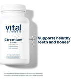 Vital Nutrients Strontium Citrate, cápsulas en mano, uso diario cómodo