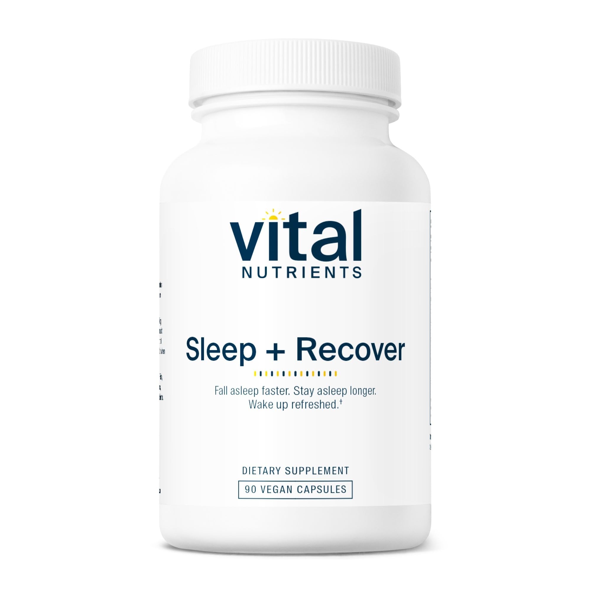 Vital Nutrients Sleep + Recover: bote con cápsulas para descansar.