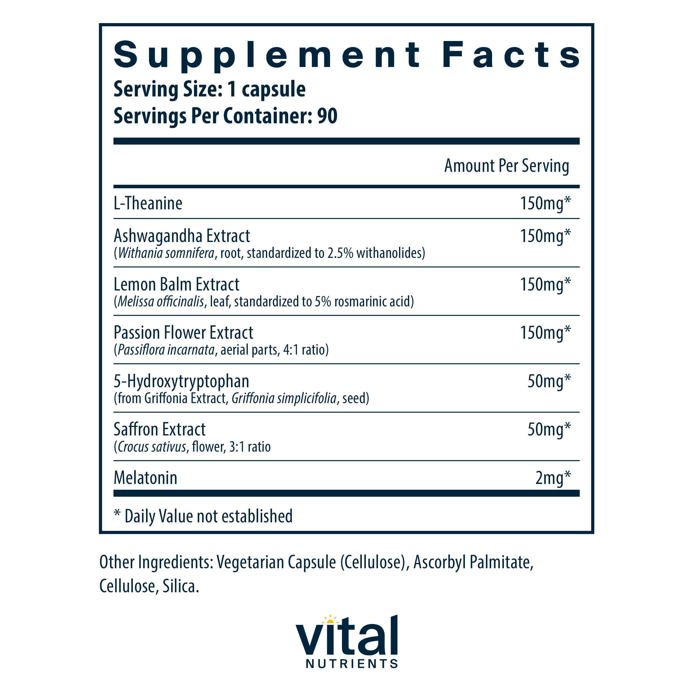 Vital Nutrients Sleep + Recover: cápsulas para rutina nocturna relajante.
