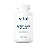 Vital Nutrients Tyrosine y Vitaminas B, botella: apoyo posible para energía diaria.