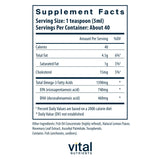 Vital Nutrients Ultra Pure Fish Oil 1400: sabor limón natural, agradable en la dosis diaria.