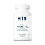 Vital Nutrients Ultra Pure Fish Oil 700 - botella con sabor a limón para consumo diario.