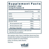Vital Nutrients Ultra Pure Fish Oil 700 - cápsulas que entregan EPA y DHA en dosis combinadas.