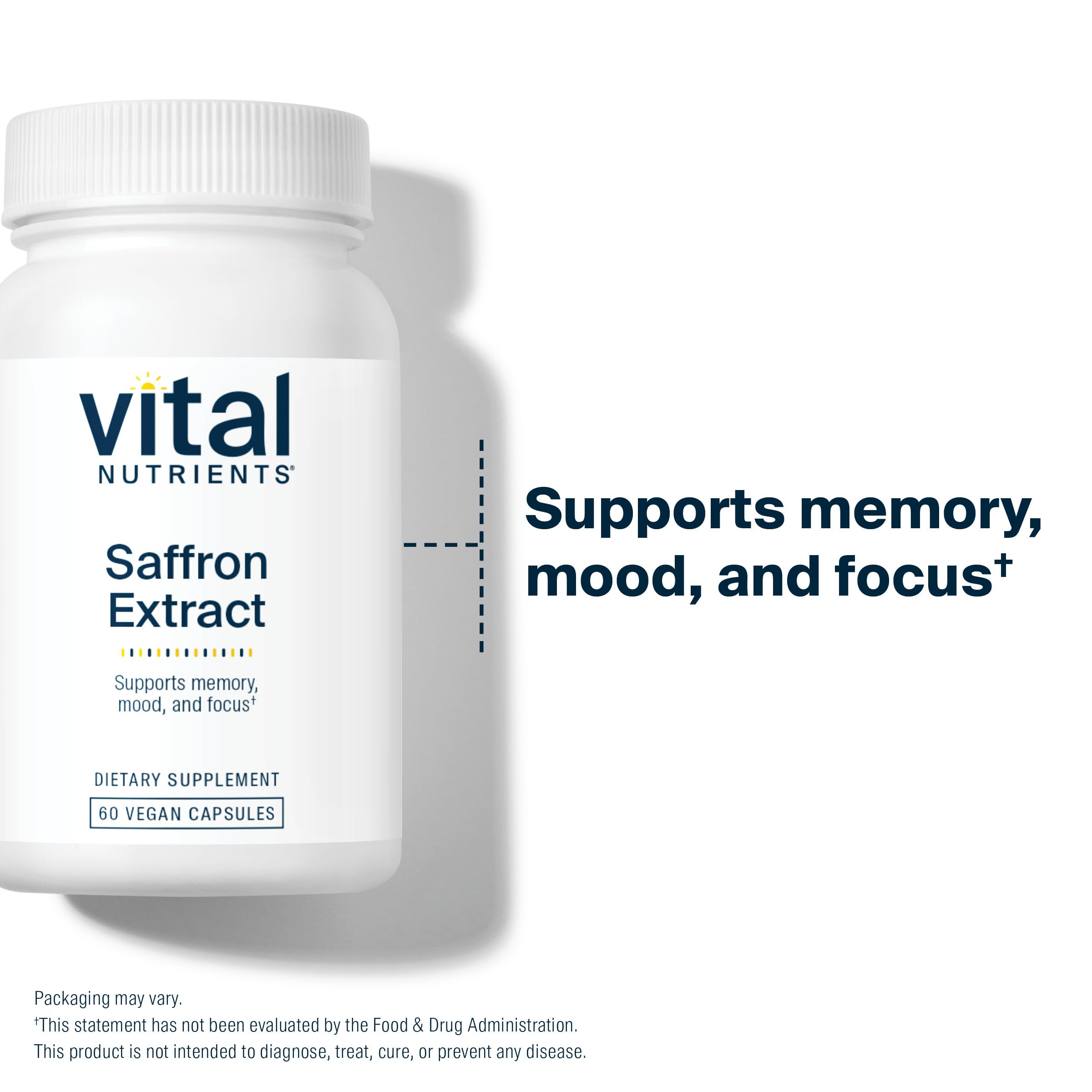 Vital Nutrients uso diario de azafrán para equilibrio emocional y descanso.