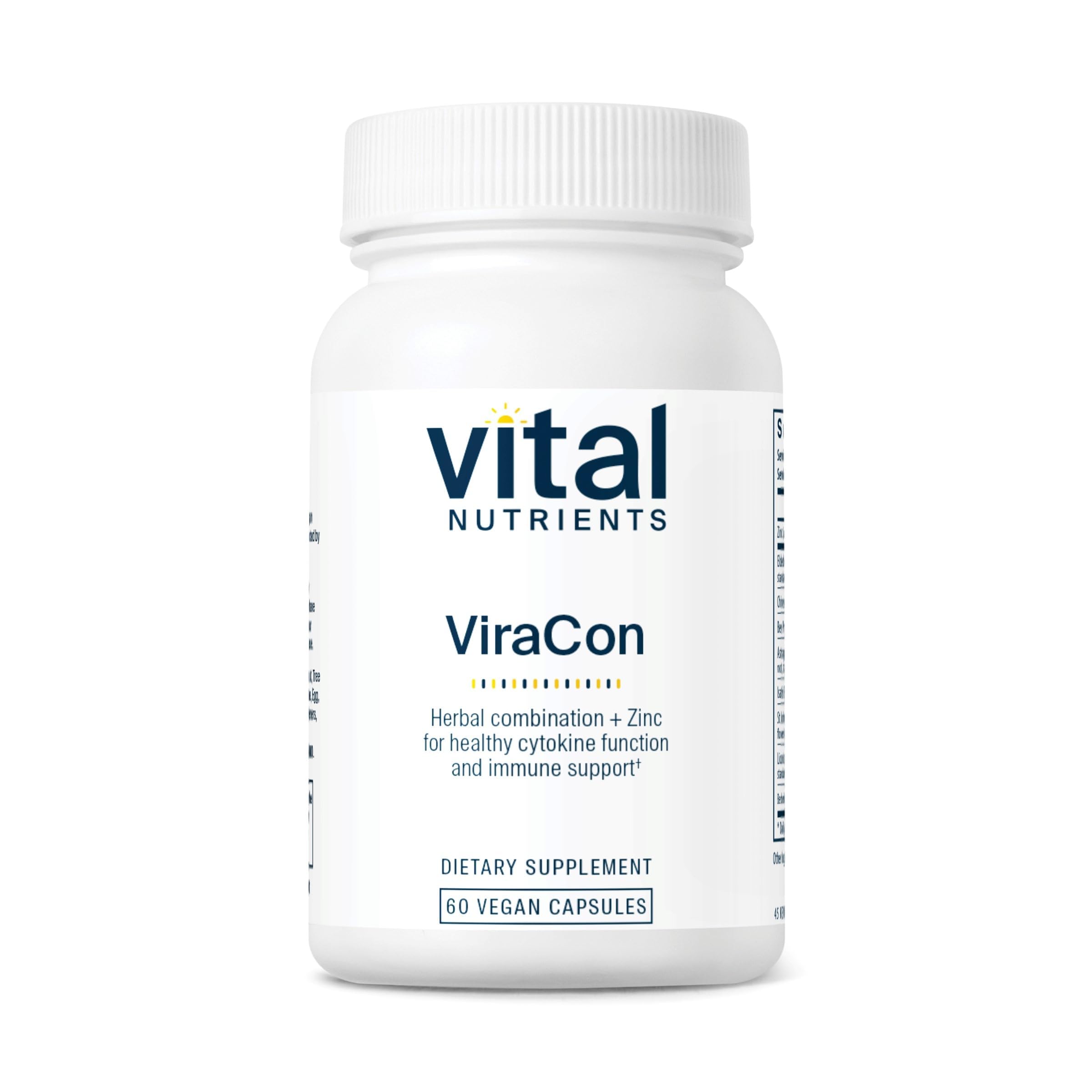 Vital Nutrients ViraCon cápsulas: apoyo diario al sistema inmunitario para un estilo de vida activo