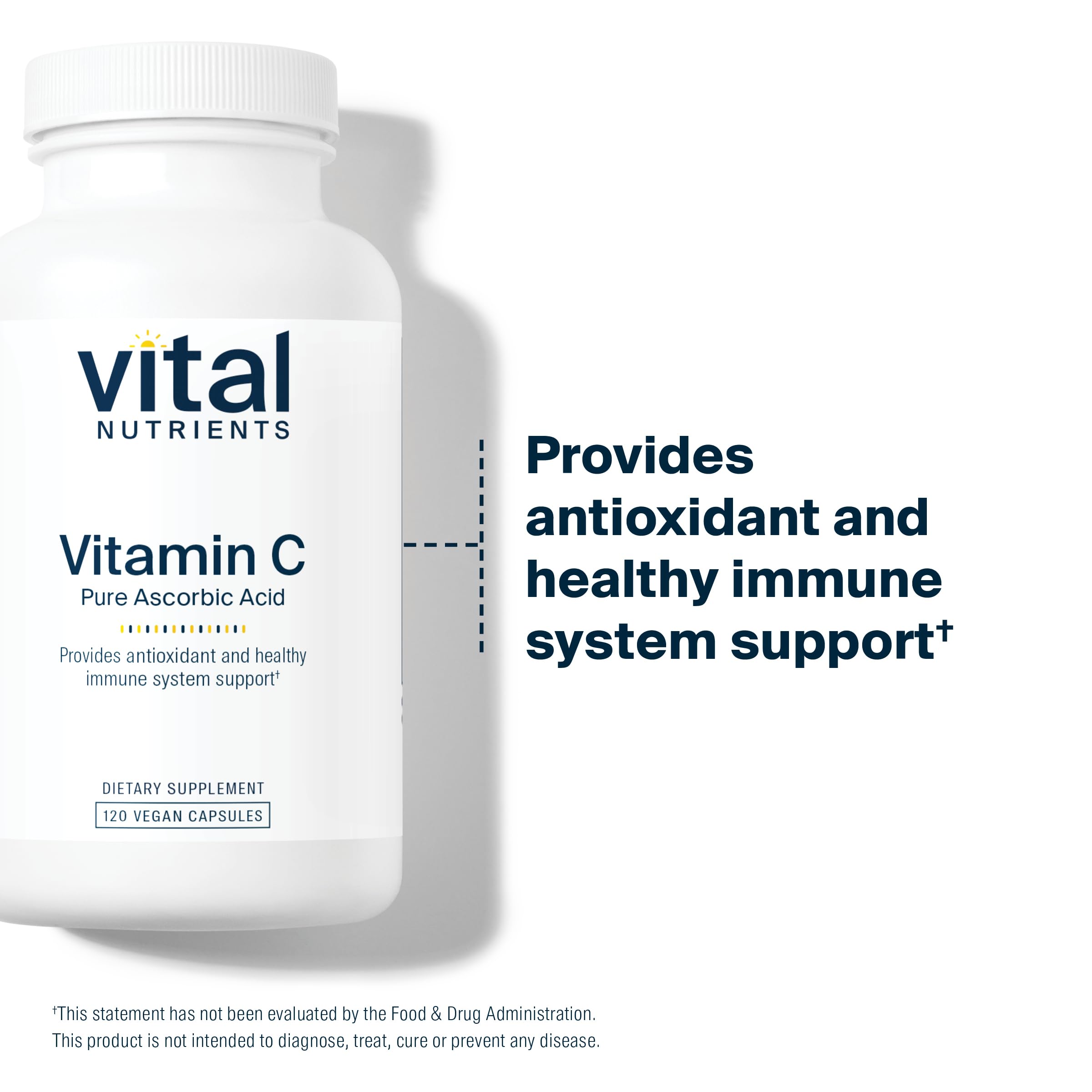 Cápsulas fáciles de tragar de Vitamina C 1000mg para rutina diaria.