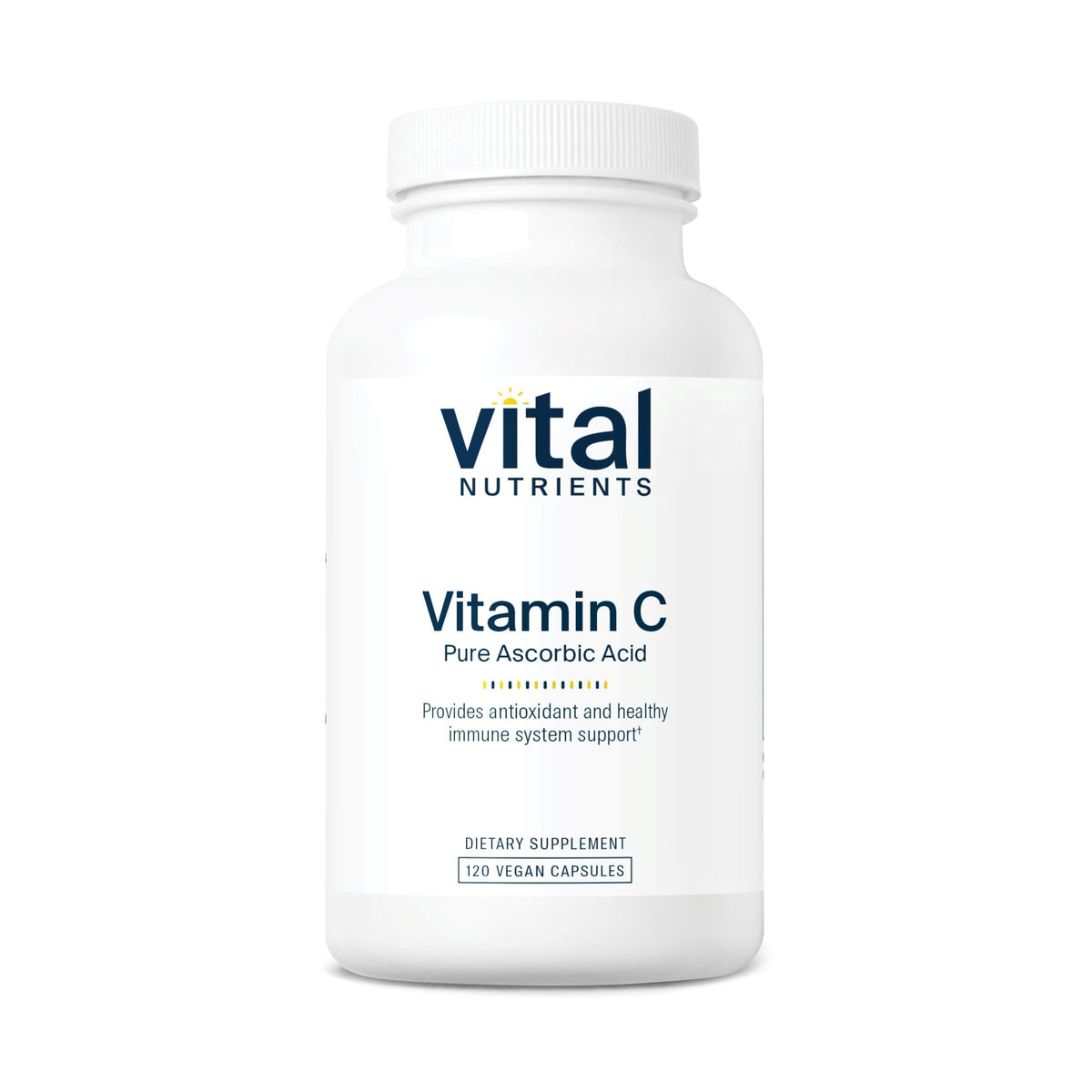 Vital Nutrients Vitamina C 1000mg, cápsulas, apoyo al sistema inmune y antioxidante.