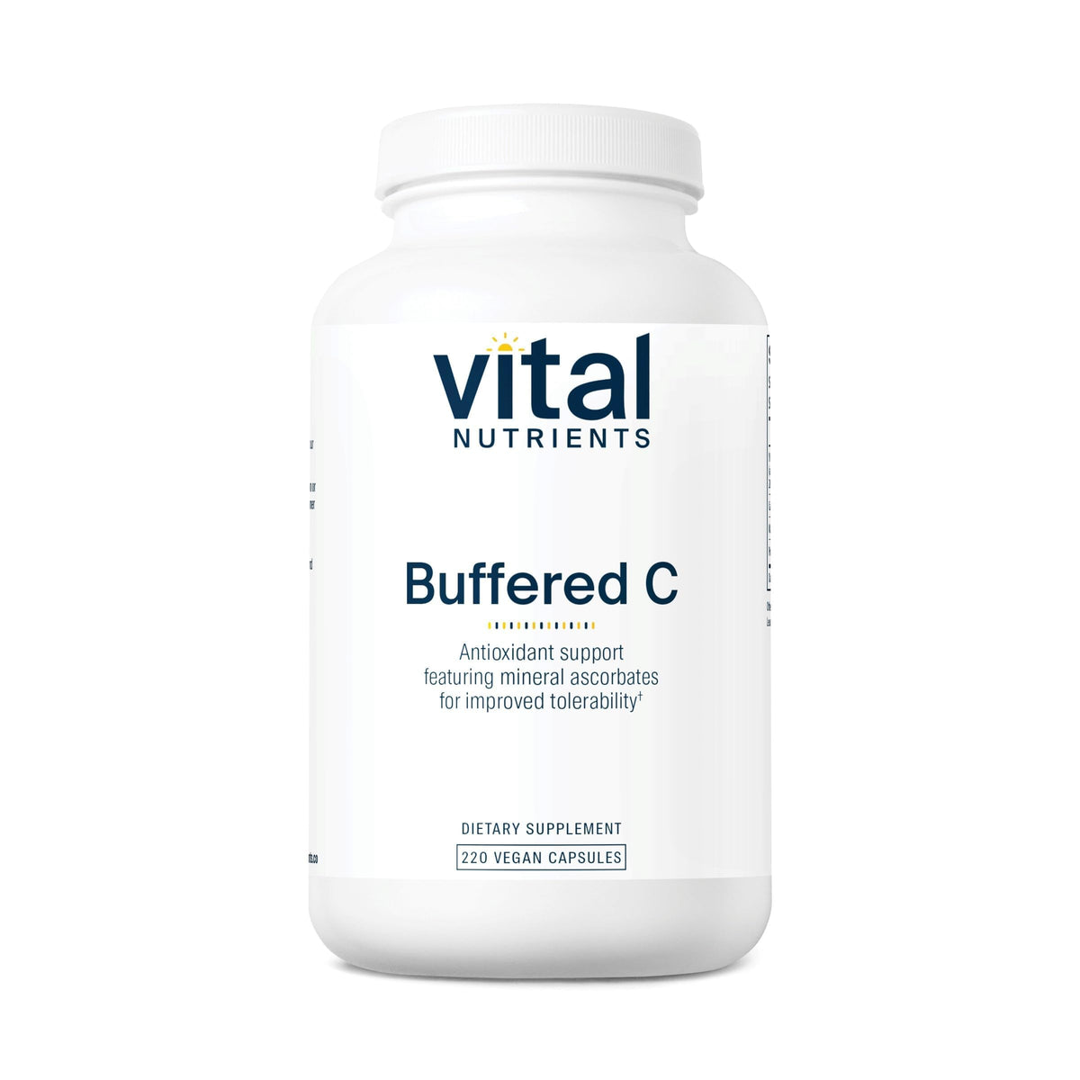 Vital Nutrients Vitamina C bufferada 500 mg en botella para uso diario suave