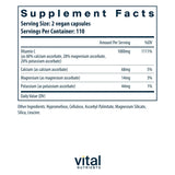 Vital Nutrients Vitamina C bufferada 500 mg en cápsulas fáciles de tragar