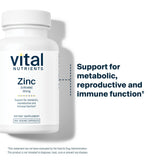 Vital Nutrients Zinc Citrato uso diario, ritual de suplementación para bienestar general.