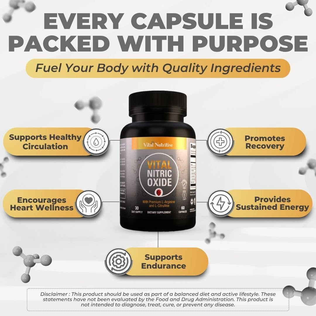 Vital Nutritive Oxido Nittrico En Mano: uso rápido antes del entrenamiento.