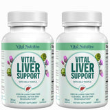Vital Liver Support: cápsulas para soporte hepático, uso diario.