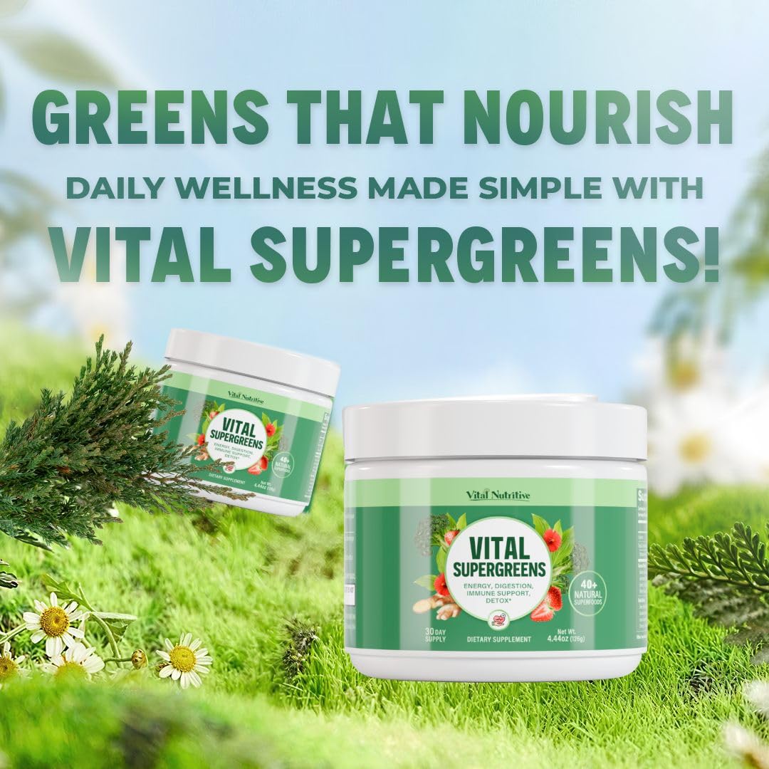 Vital Nutritive Vital Greens: empaque práctico para iniciar tu rutina de greens.