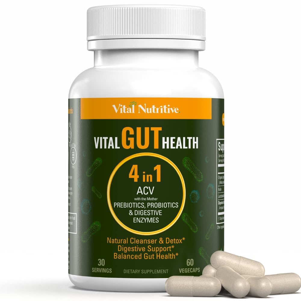 VITAL NUTRITIVE Vital Gut Health botella frontal, ideal para incorporar la toma diaria.