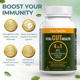 VITAL NUTRITIVE Vital Gut Health: fórmula sin hormonas para nutrición limpia.