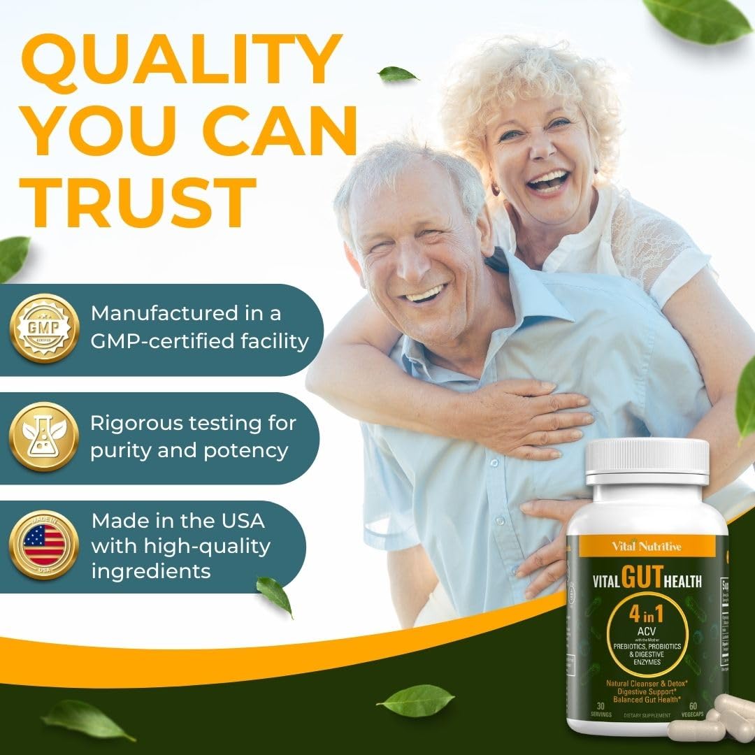 VITAL NUTRITIVE Vital Gut Health: uso diario para soporte intestinal sostenido.