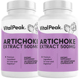 Vital Peak Alcachofa 500 mg, cápsula diaria para apoyar la salud hepática.