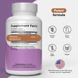 Vital Peak Ashwagandha 600 mg cápsulas fáciles de tragar para uso diario.