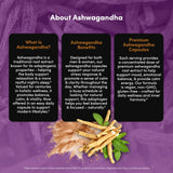 Vital Peak Ashwagandha 600 mg frasco con dispensación fácil de usar.