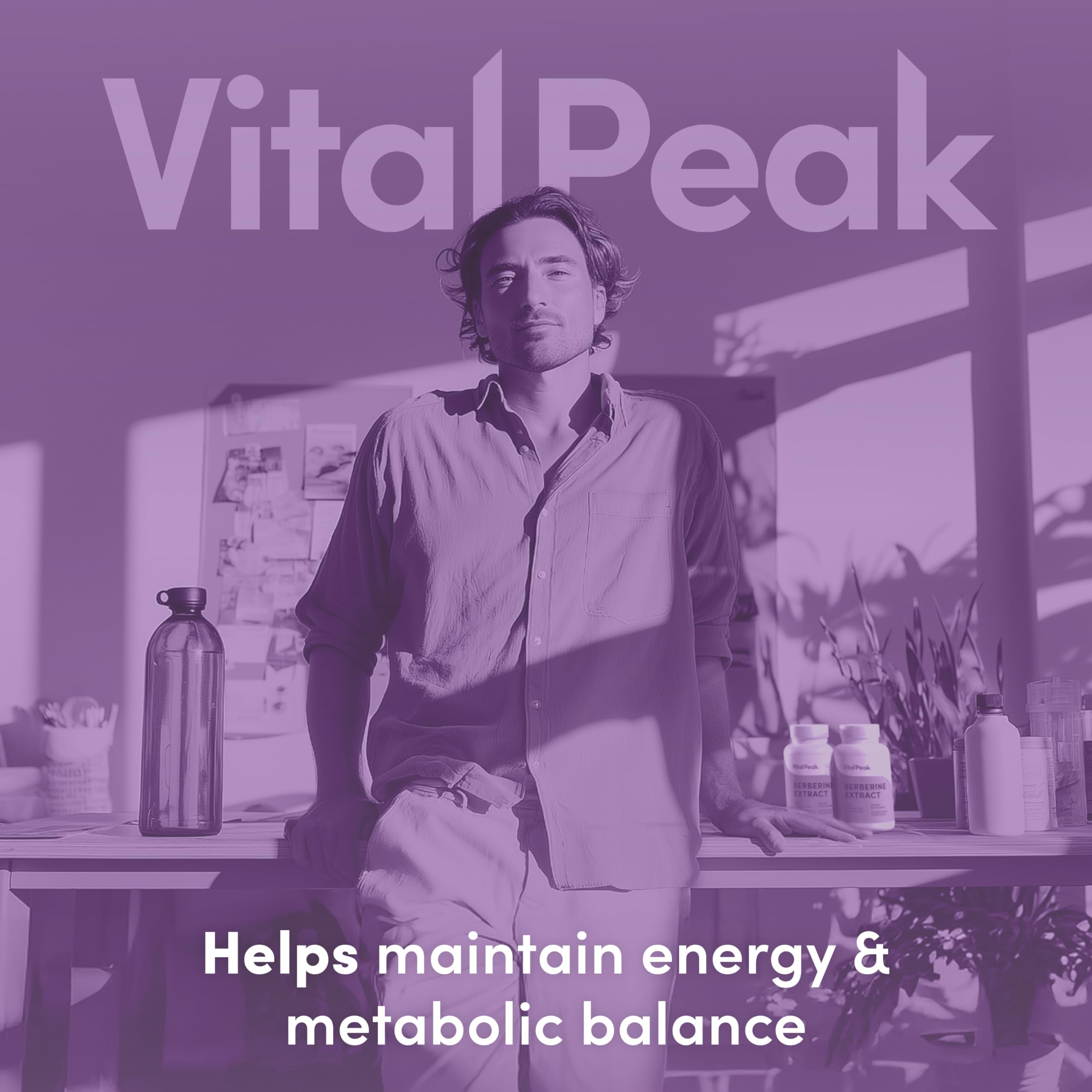 Vital Peak Berberina HCL 1000 mg, certificado de calidad para tranquilidad.