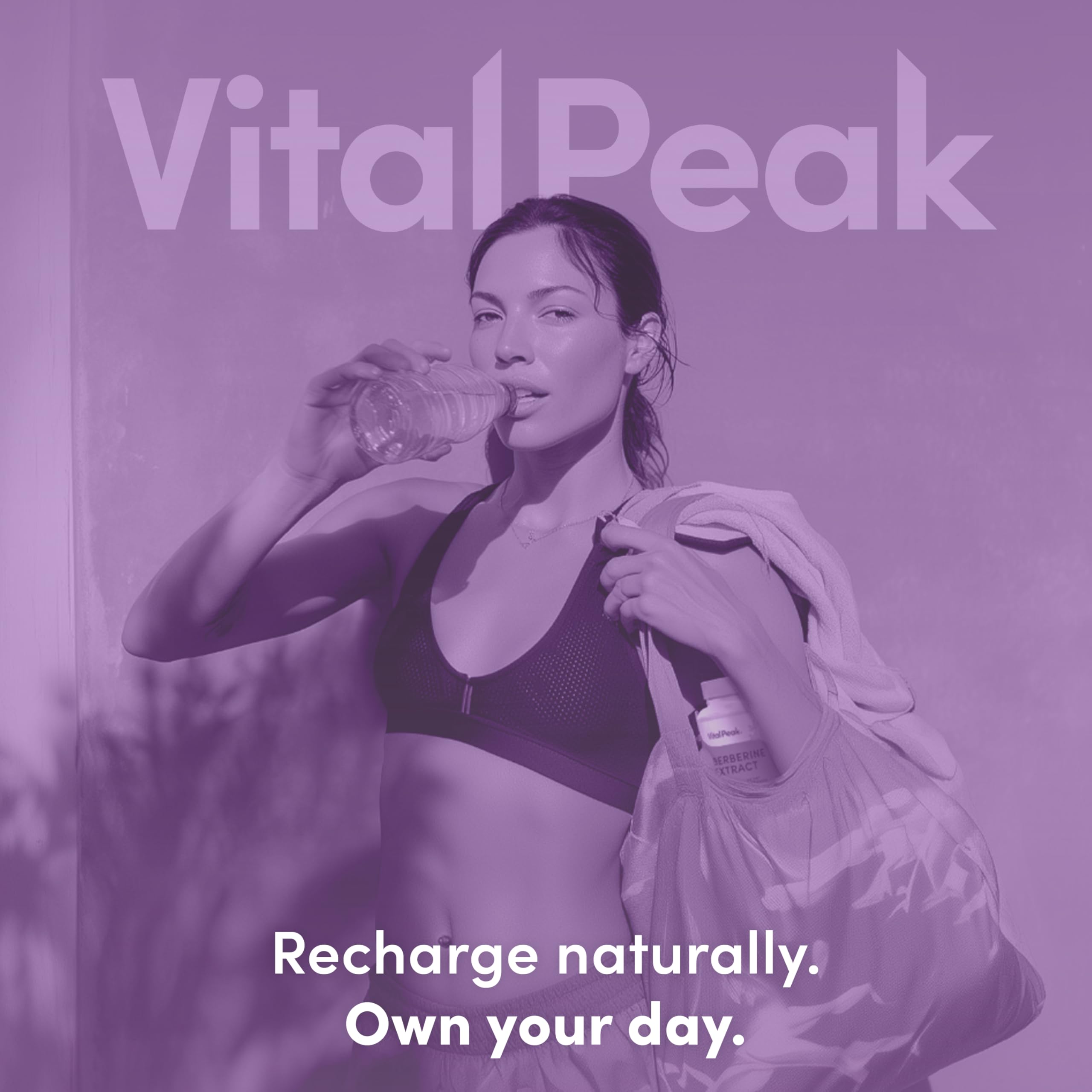 Vital Peak Berberina HCL 1000 mg, ingredientes naturales para una composición limpia.