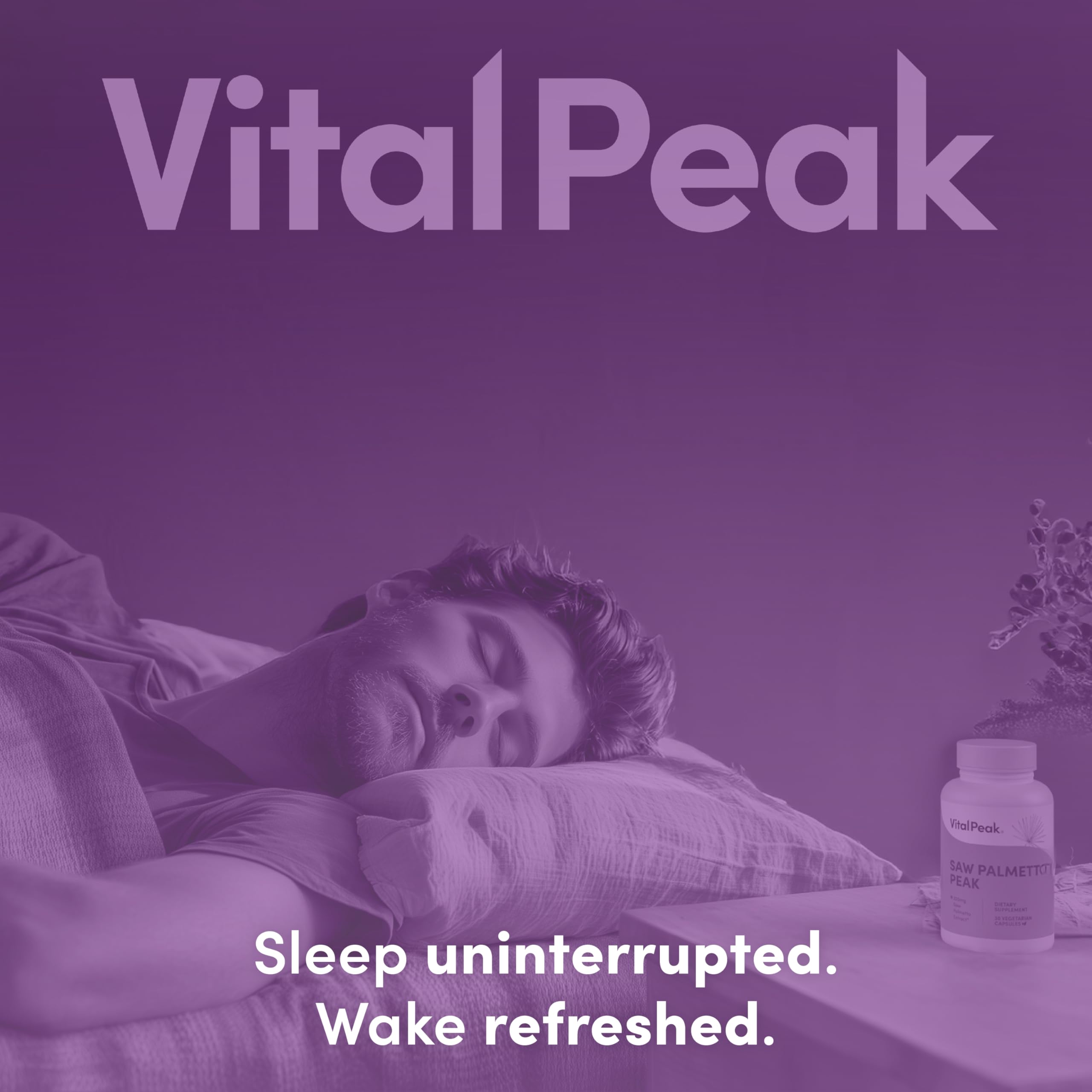 Cápsulas en blister de Vital Peak Saw Palmetto, fácil de llevar contigo.