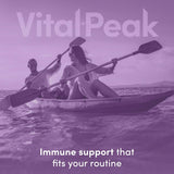 Certificaciones de calidad SQF y GMP en producto Vital Peak.