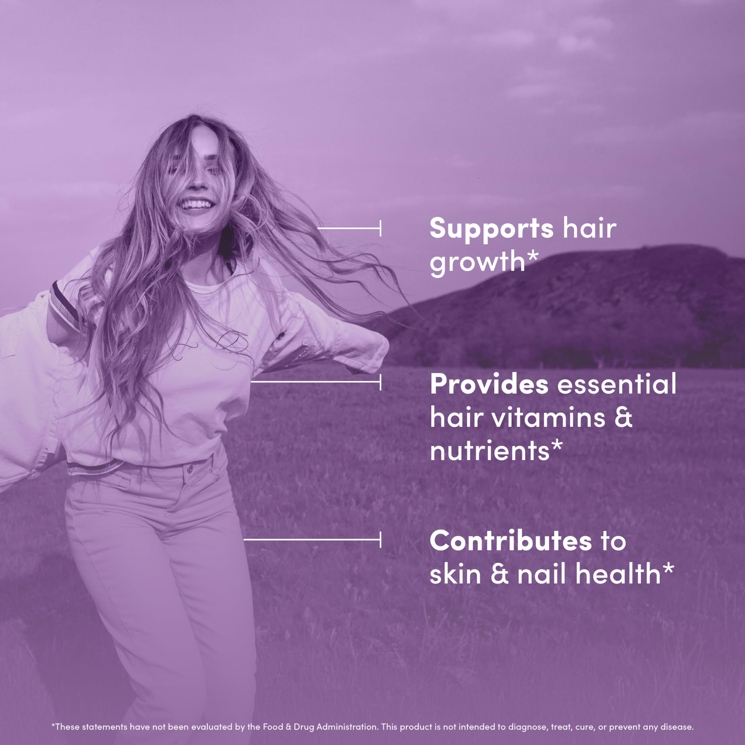 Vital Peak Hair Peak: ingredientes clave como colágeno y biotina para la salud capilar.