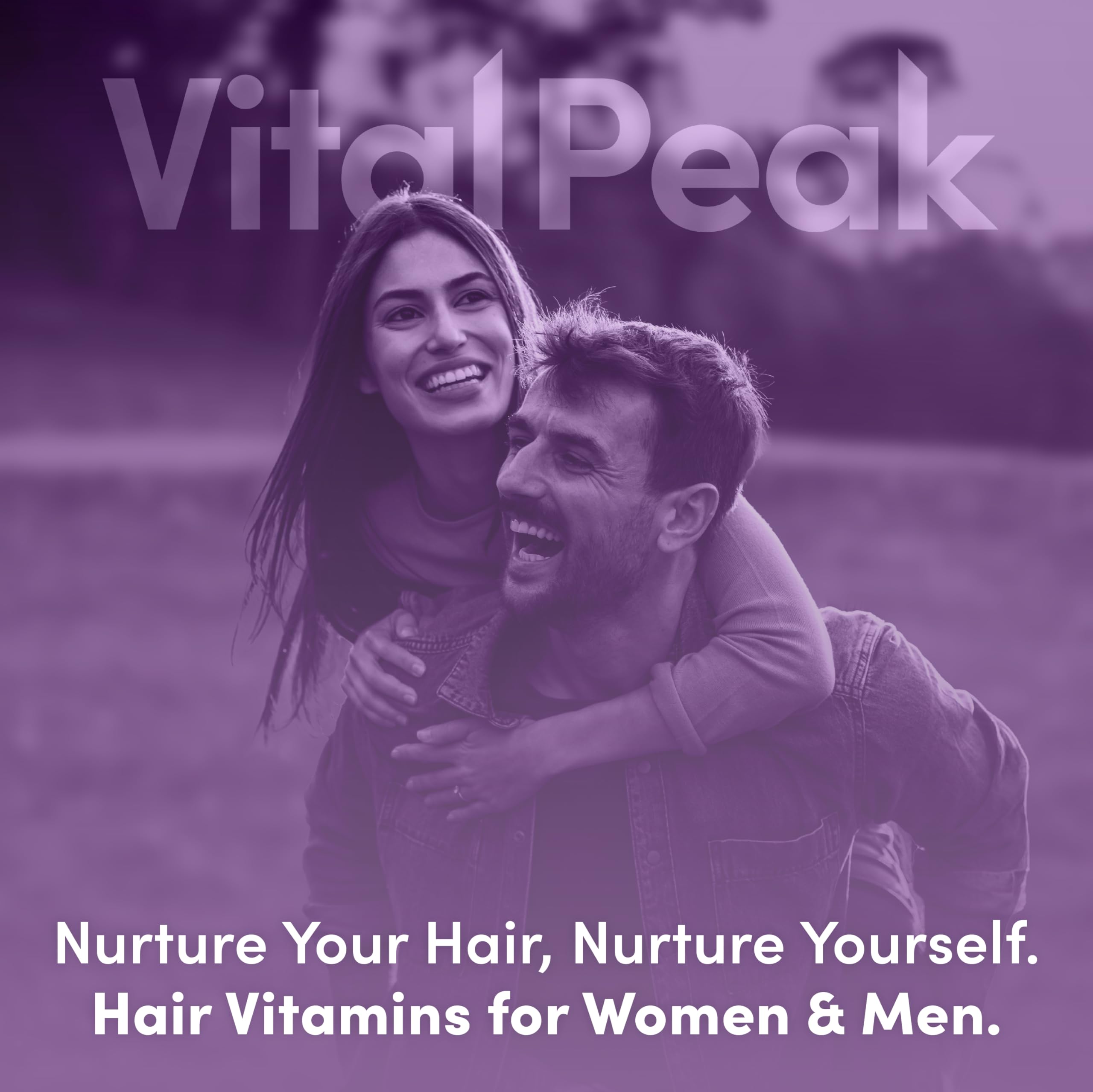 Vital Peak Hair Peak: envase seguro para rutina de bienestar capilar.