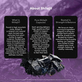 Vital Peak Shilajit: mano sosteniendo cápsulas toma diaria fácil.