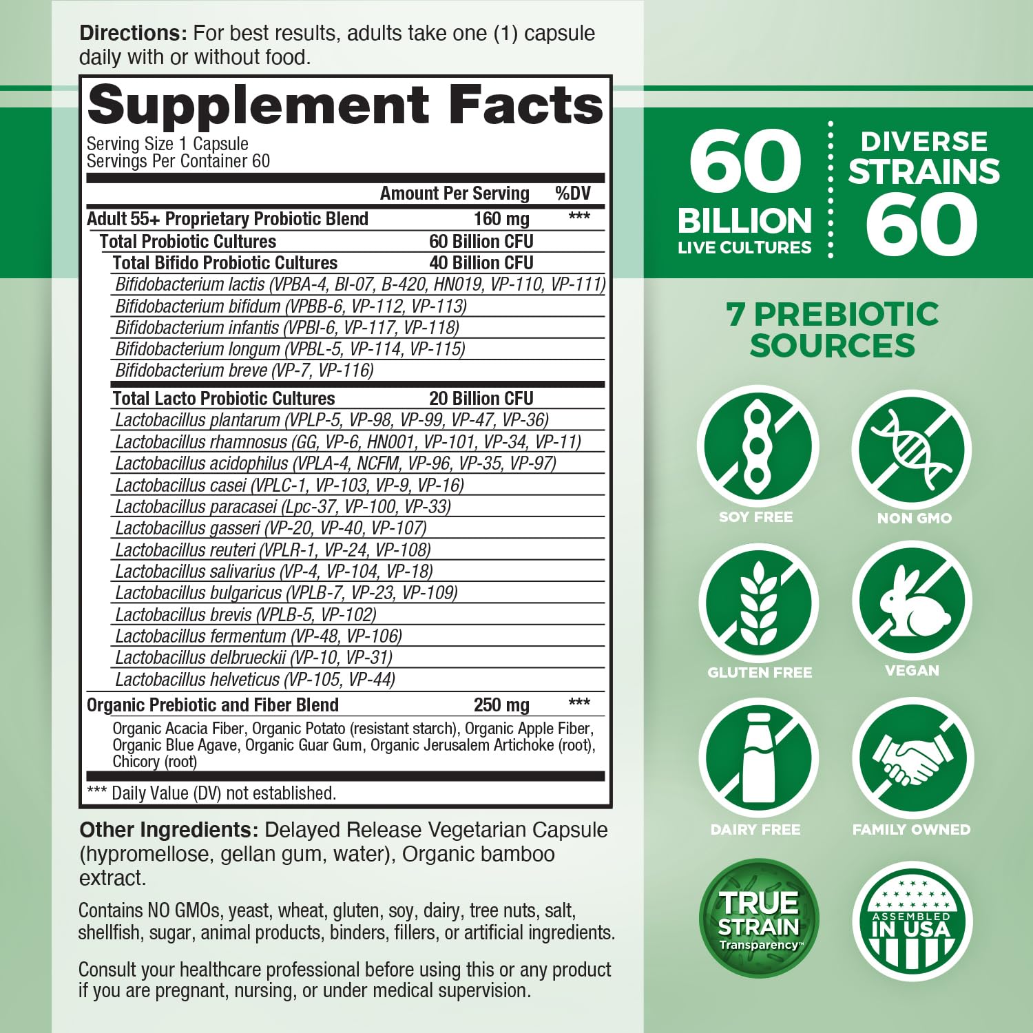 Vital Flora bacterias-probioticas: equilibrio intestinal diario para el día a día.