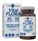 Vital Planet Vital Flora Immune: botella con cápsulas para soporte digestivo diario