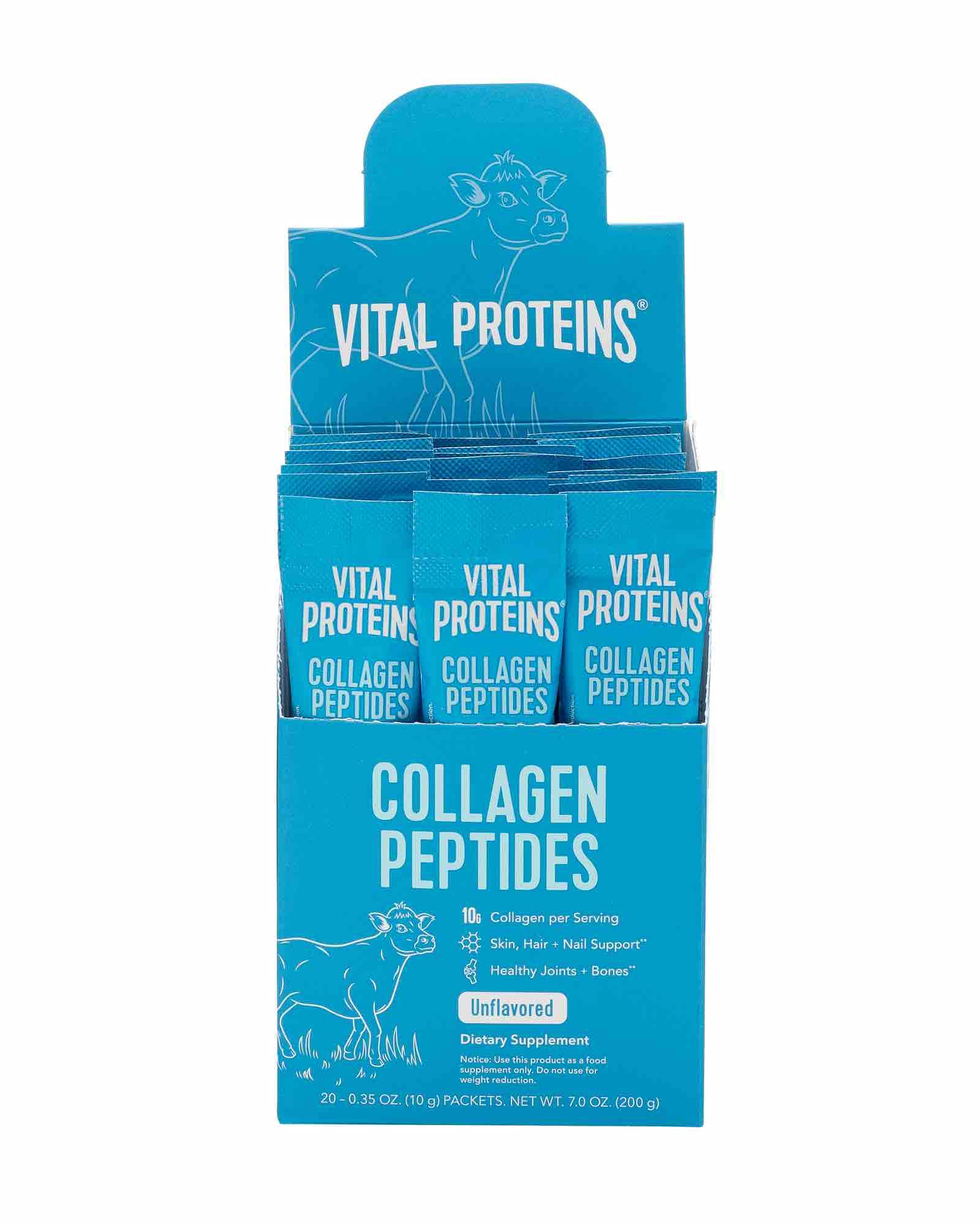 Vital Proteins Colágeno Peptides, caja de 20 sobres para tu rutina diaria