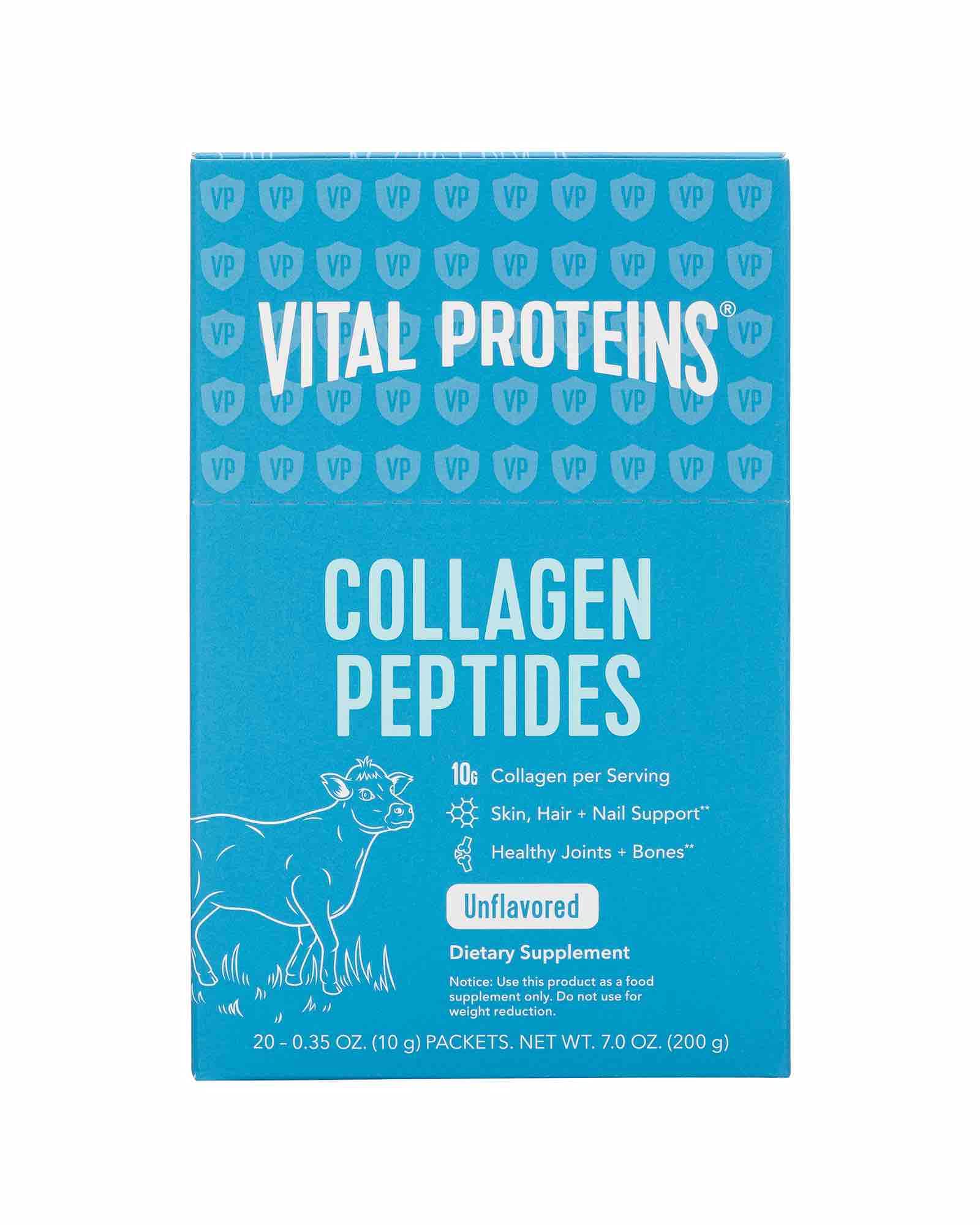 Vital Proteins Colágeno Peptides en sobres, listo para mezclar en bebidas