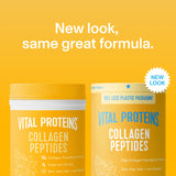 Vital Proteins Colágeno Peptidos Vanilla, etiqueta, ingrediente claro para recetas diarias.