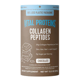 Vital Proteins Collagen Peptides Chocolate frasco muestra sabor chocolate para rutina diaria saludable