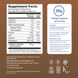 Vital Proteins Collagen Peptides Chocolate mezcla cremosa brinda experiencia suave al beber