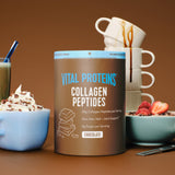 Vital Proteins Collagen Peptides Chocolate polvo revela mezcla rápida para bebidas en cualquier momento