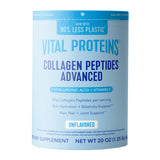 Vital Proteins Collagen Peptides Avanzados, botella visible, ideal para mezclar en bebidas diarias.