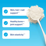 Vital Proteins crema original de colágeno, espuma suave para bebidas frías.