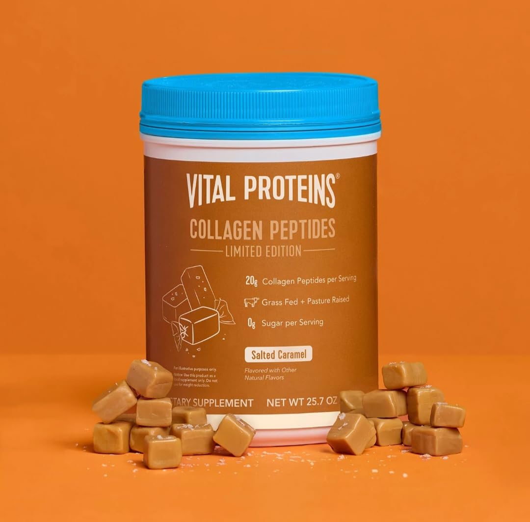 Cuchara medidora de Vital Proteins mostrando porciones diarias