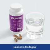 Vital Proteins Higado frasco de 120 cápsulas para soporte diario de energía.