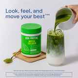 Vital Proteins Matcha Collagen uso diario, versátil en smoothies y bebidas.