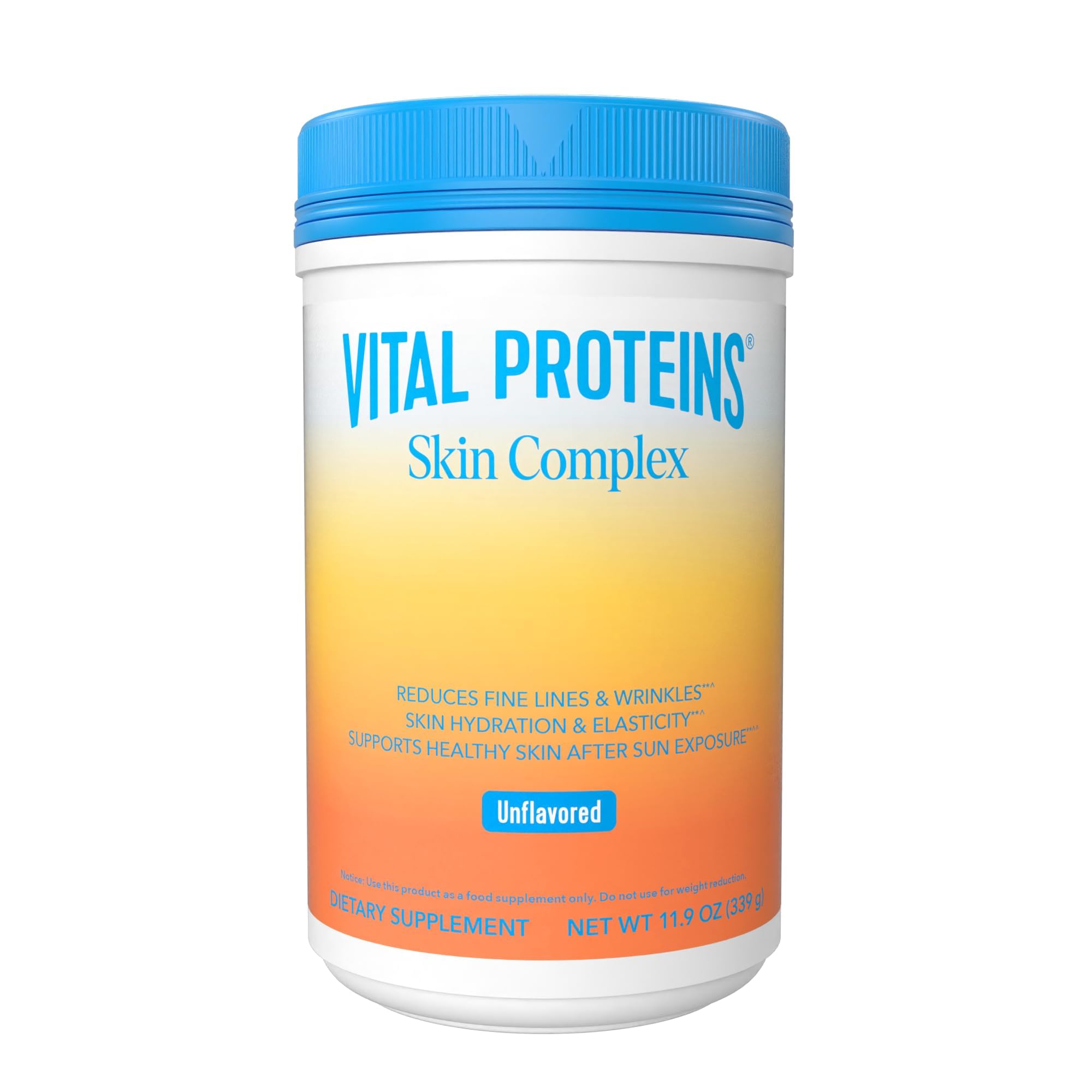 Frasco de Skin Complex de Vital Proteins enfocado para apoyar la salud de la piel
