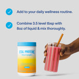 Mezcla en vaso con Skin Complex mostrando textura suave