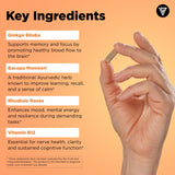 Vital Vitamins Brain Booster frasco: almacenamiento claro para uso constante.