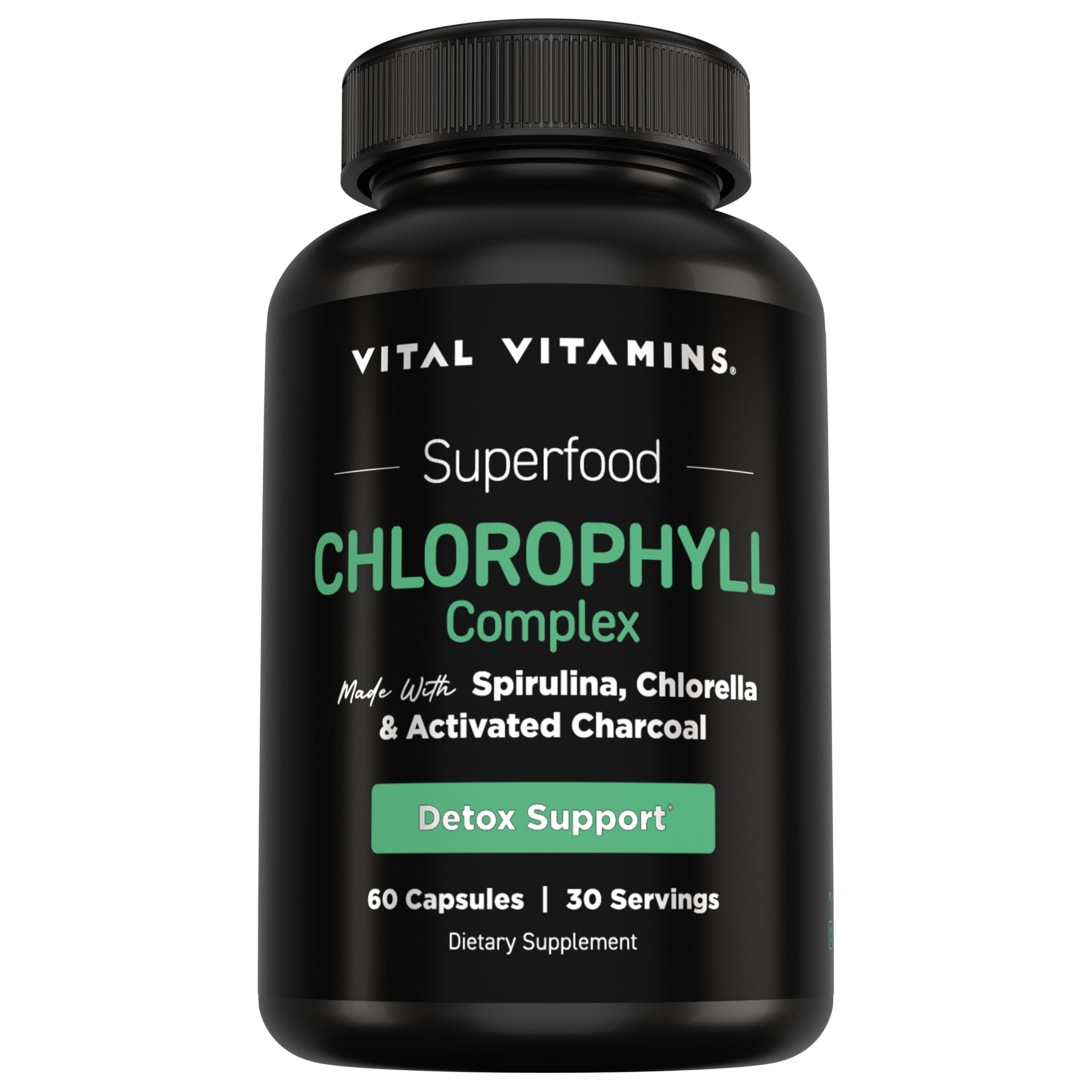 Vital Vitamins clorofilo cápsulas, bote: ayuda a neutralizar olores corporales.