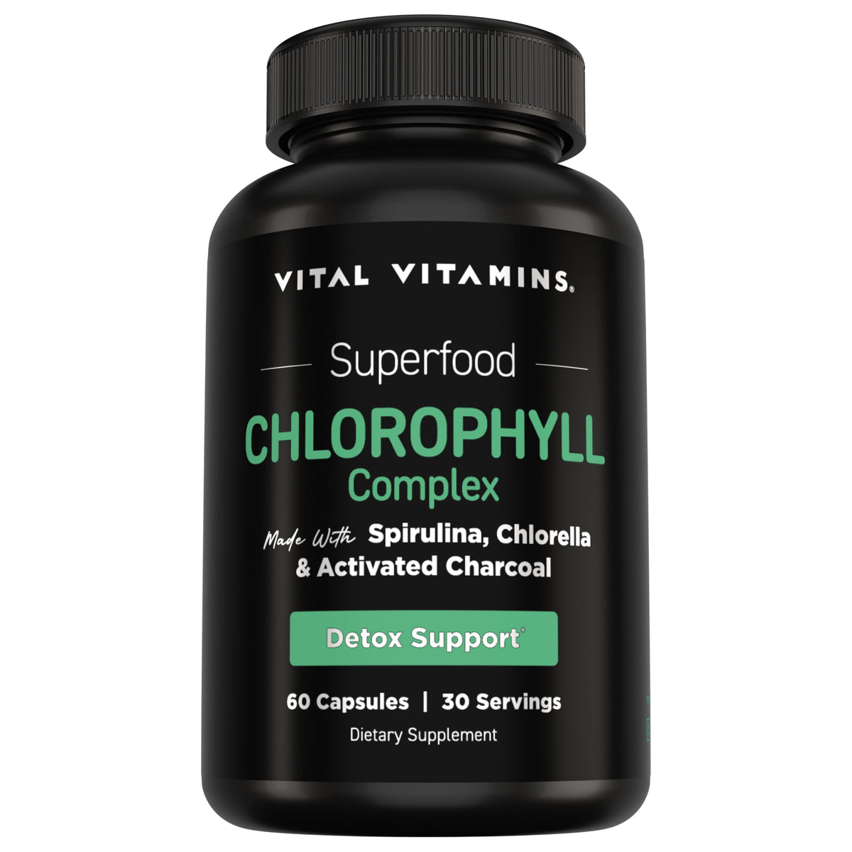 Vital Vitamins clorofilo cápsulas, bote: ayuda a neutralizar olores corporales.