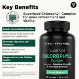 Vital Vitamins clorofilo menta-aloe vera: aroma fresco y aliento revitalizado.